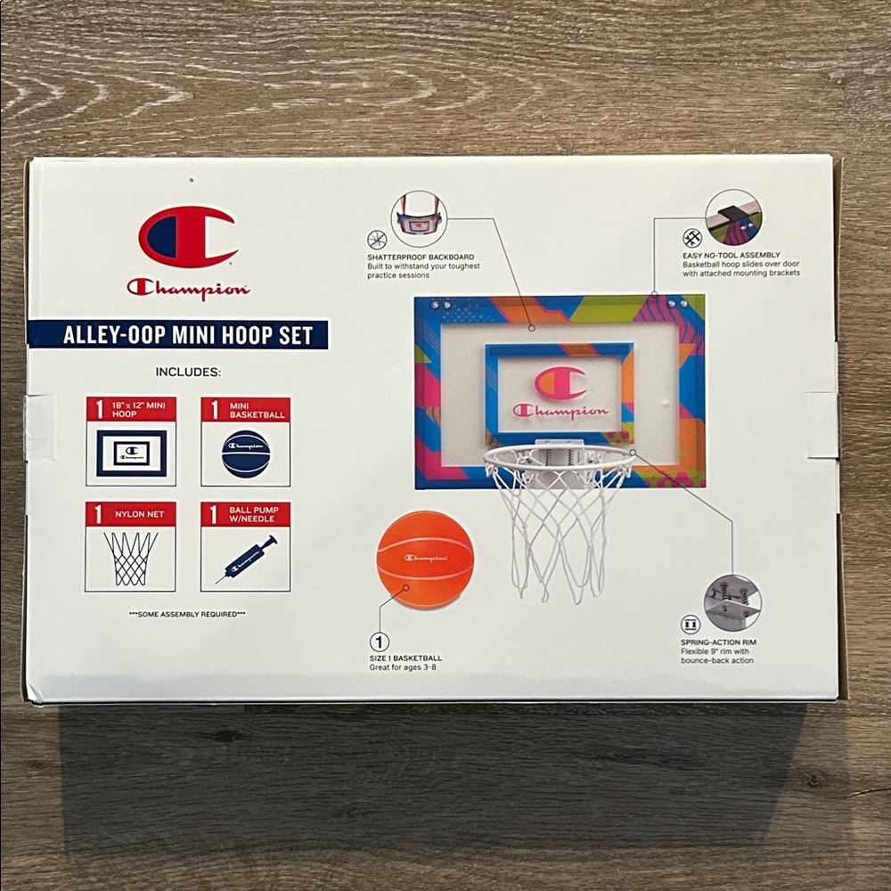 Champion Alley-Oop Mini Hoop Set - Neon - Picture 2 of 6